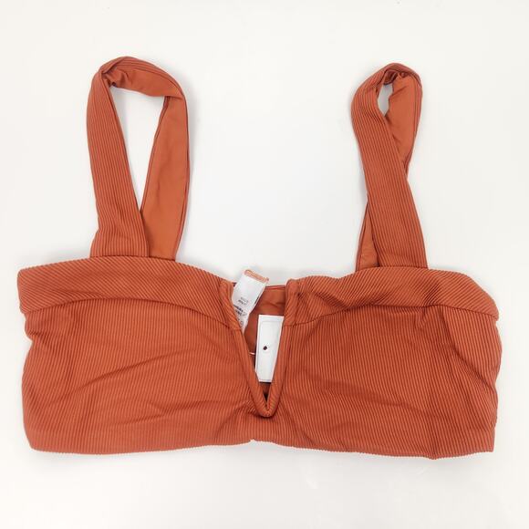 L*Space Lee Lee Bikini Top in Amber Brown Size DD NWT - Picture 3 of 7
